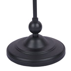 Lampada da terra Laura Ashley Ludchurch nera con paralume in lino
