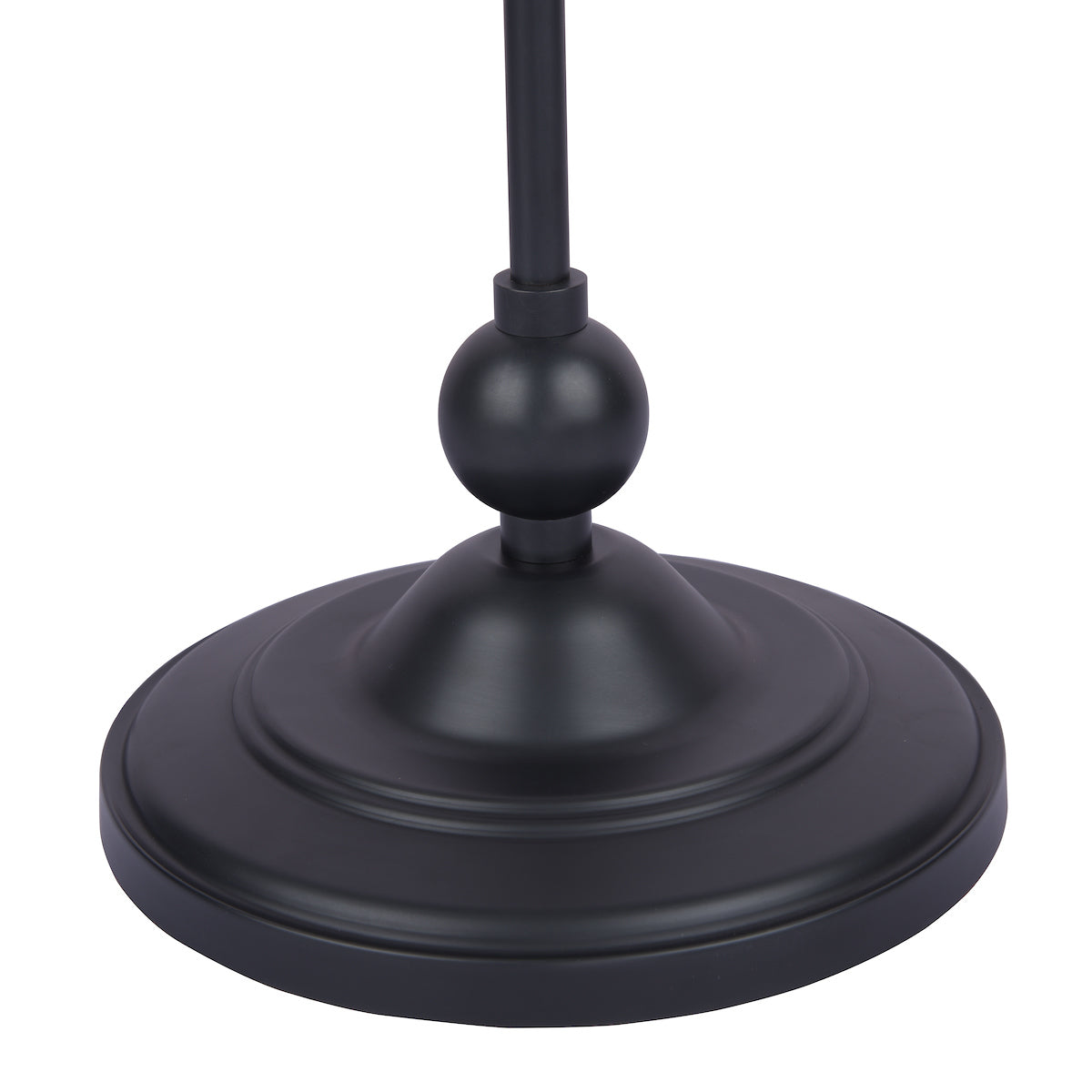 Lampada da terra Laura Ashley Ludchurch nera con paralume in lino