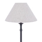 Lampada da Tavolo Laura Ashley Ludchurch Nera con Paralume in Lino