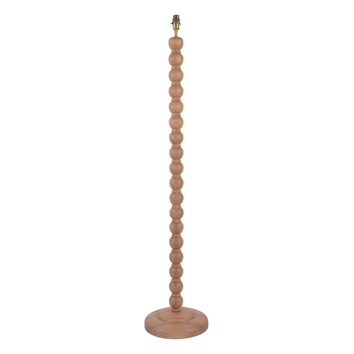 Lampada da Terra Laura Ashley Maria con Base in Legno di Quercia Cerata