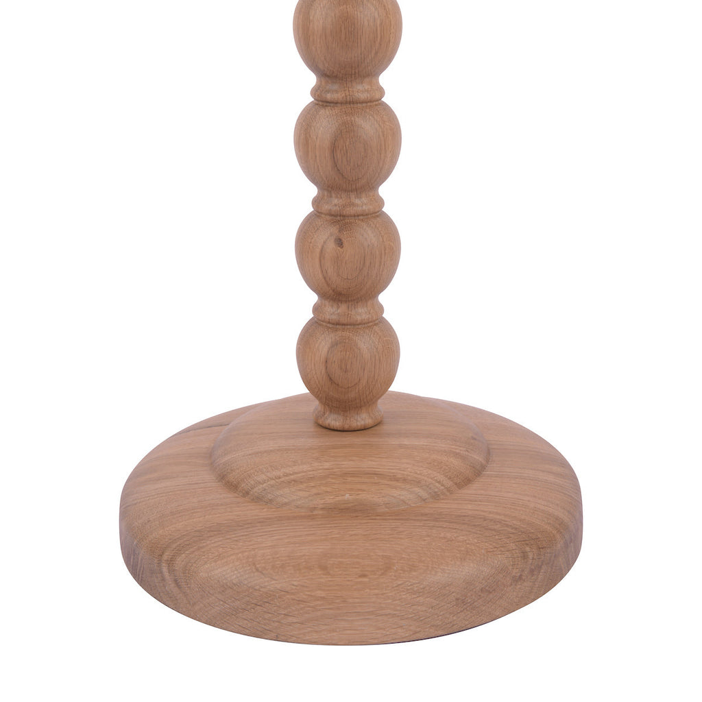 Lampada da Terra Laura Ashley Maria con Base in Legno di Quercia Cerata