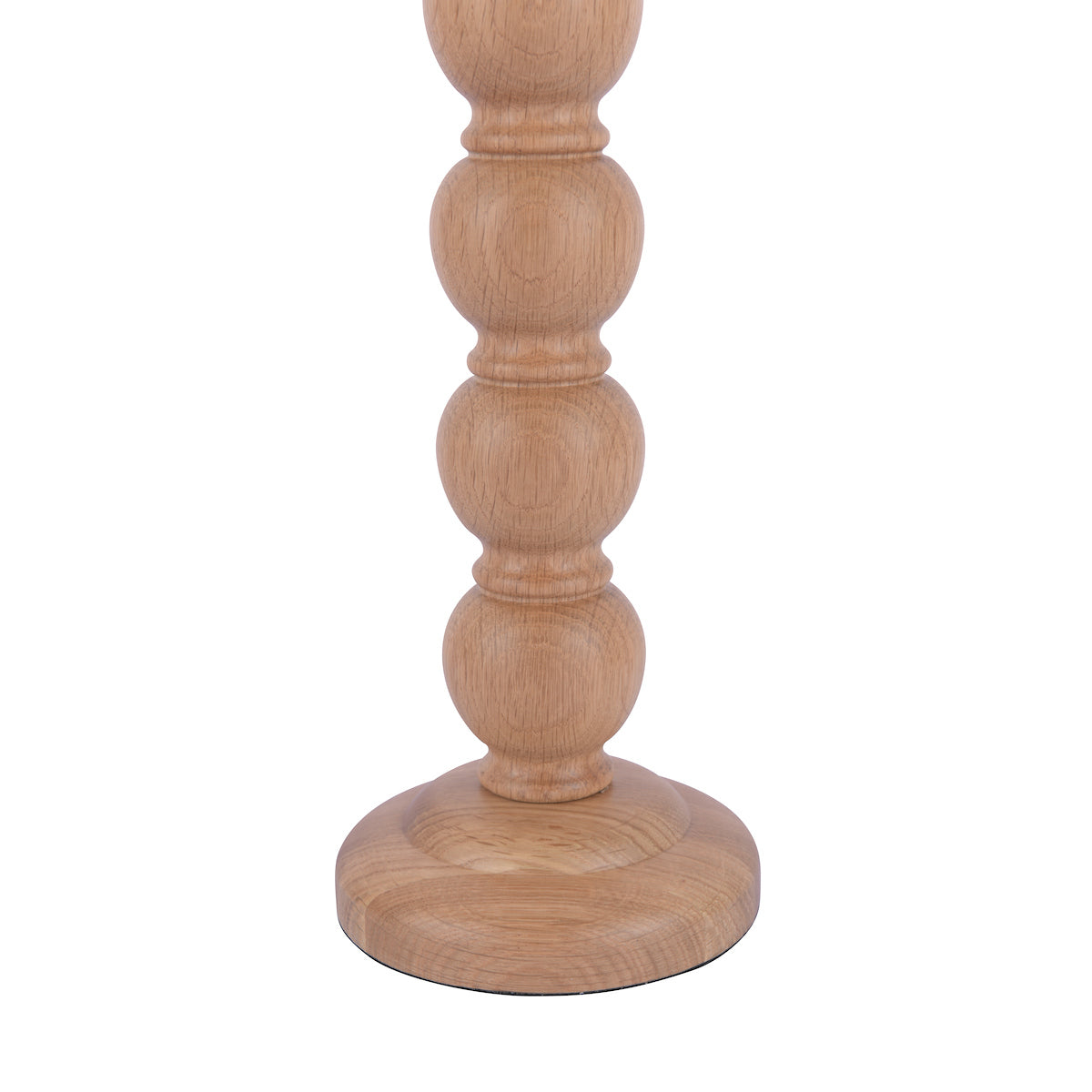 Lampada da Tavolo Laura Ashley Maria con Base in Legno di Quercia Cerata