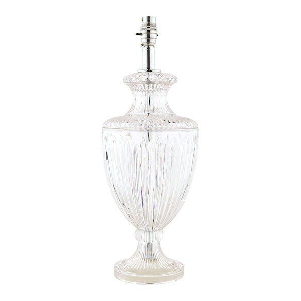 Base Lampada da Tavolo Grande in Cristallo Tagliato Laura Ashley Meredith