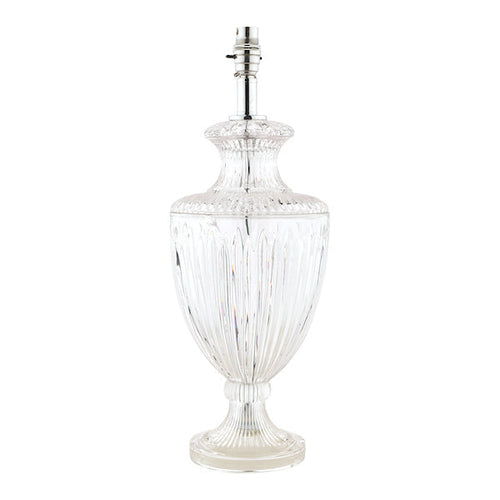 Base Lampada da Tavolo Grande in Cristallo Tagliato Laura Ashley Meredith