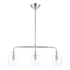 Laura Ashley Ockley 3 Luci Bar Pendant Cromo Lucido