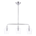 Laura Ashley Ockley 3 Luci Bar Pendant Cromo Lucido