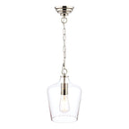 Laura Ashley Ockley Pendant Cromo Lucido & Vetro