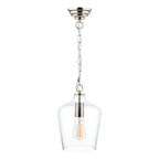 Laura Ashley Ockley Pendant Cromo Lucido & Vetro