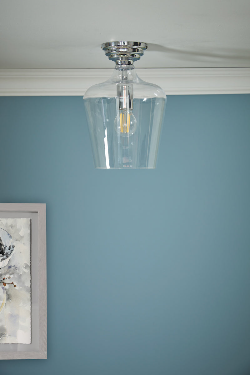 Laura Ashley Ockley Semi-Flush Cromo Lucido