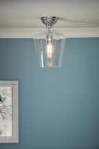 Laura Ashley Ockley Semi-Flush Cromo Lucido
