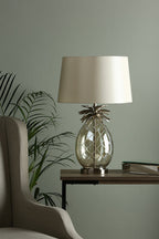 Lampada da tavolo grande Laura Ashley Ananas Champagne