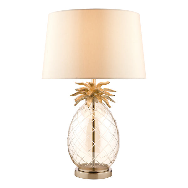 Lampada da tavolo grande Laura Ashley Ananas Champagne