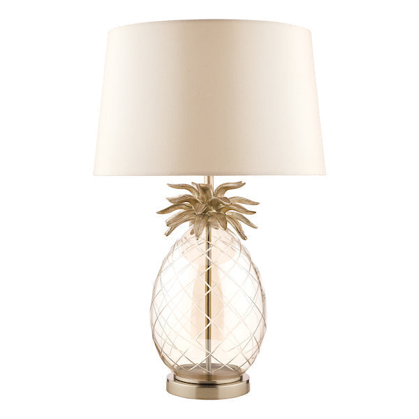 Lampada da tavolo grande Laura Ashley Ananas Champagne