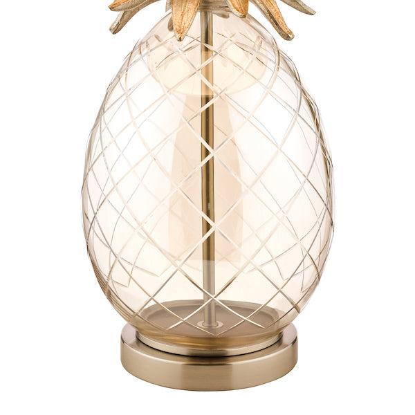 Lampada da tavolo grande Laura Ashley Ananas Champagne