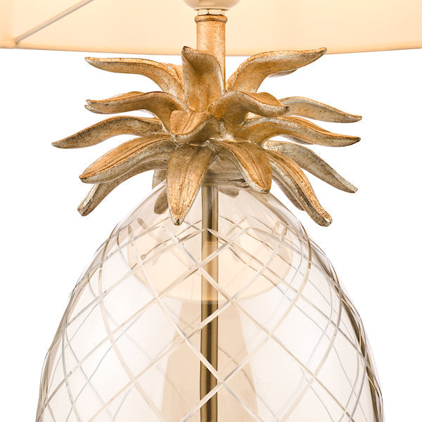 Lampada da tavolo grande Laura Ashley Ananas Champagne