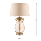 Lampada da tavolo grande Laura Ashley Ananas Champagne