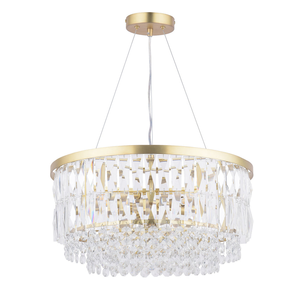 Laura Ashley Rhosill 4 Luci Grande Lampadario Ottone Antico Opaco