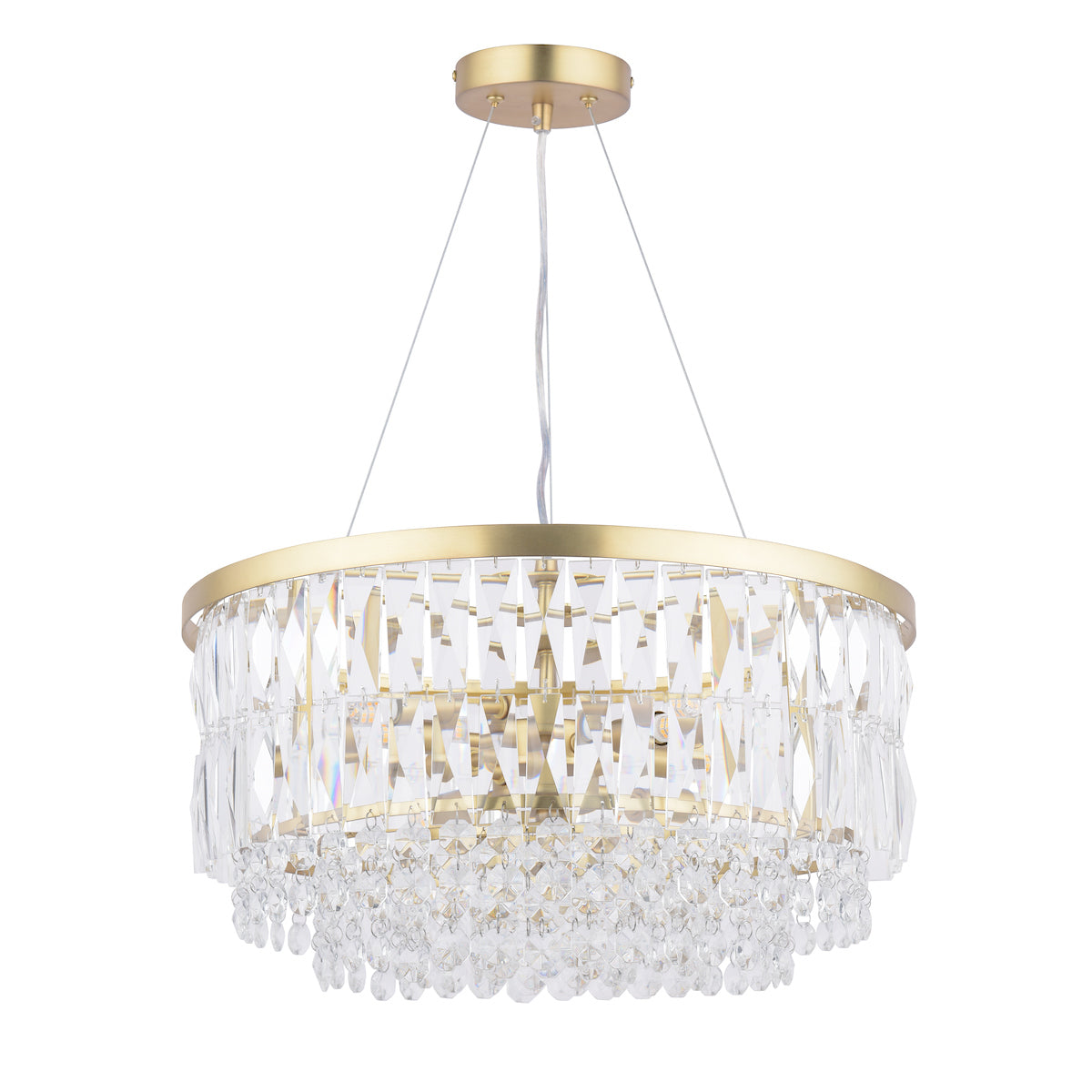 Laura Ashley Rhosill 4 Luci Grande Lampadario Ottone Antico Opaco