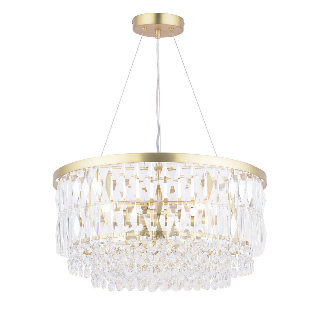 Laura Ashley Rhosill 4 Luci Grande Lampadario Ottone Antico Opaco