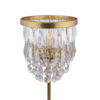 Lampada da Tavolo Laura Ashley Rhosill in Cristallo e Ottone Anticato