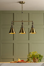 Laura Ashley Rufus 3lt Bar Pendant Ottone Anticato