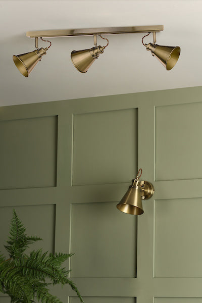 Laura Ashley Rufus 3lt Spotlight Bar Ottone Antico