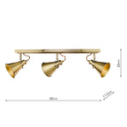 Laura Ashley Rufus 3lt Spotlight Bar Ottone Antico