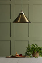 Laura Ashley Rufus Sospensione Singola Ottone Antico