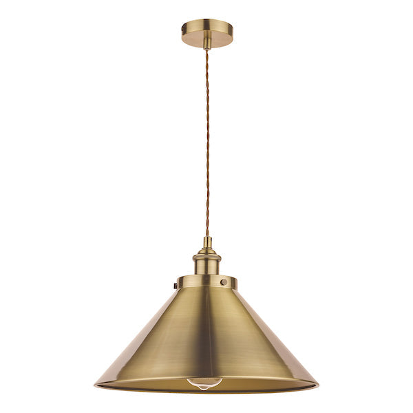 Laura Ashley Rufus Sospensione Singola Ottone Antico