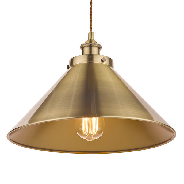 Laura Ashley Rufus Sospensione Singola Ottone Antico