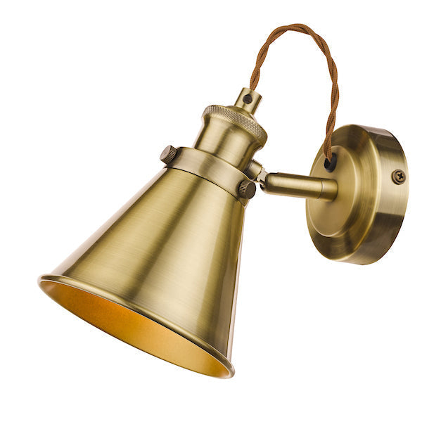 Laura Ashley Rufus Singolo Spotlight Ottone Anticato