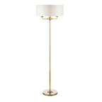Lampada da Terra Laura Ashley Sorrento Ottone Antico con Paralume Avorio