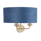 Applique Laura Ashley Sorrento Ottone Antico & Velluto Blu