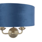 Applique Laura Ashley Sorrento Ottone Antico & Velluto Blu