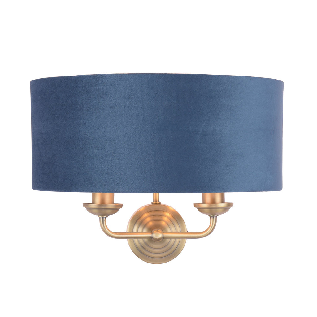Applique Laura Ashley Sorrento Ottone Antico & Velluto Blu