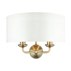 Applique Laura Ashley Sorrento Ottone Antico con Paralume Avorio