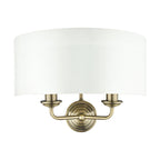 Applique Laura Ashley Sorrento Ottone Antico con Paralume Avorio