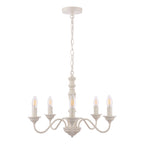 Laura Ashley Tate 5lt Pendant Distressed Off White