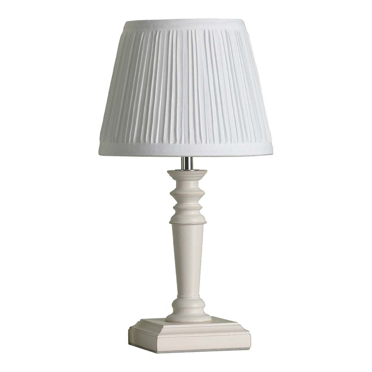 Lampade da tavolo Laura Ashley Tate in confezione doppia in legno invecchiato con paralume