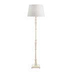 Lampada da Terra in Legno Laura Ashley Tate con Base Bianco Invecchiato