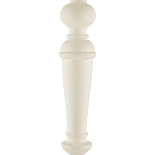 Lampada da Terra in Legno Laura Ashley Tate con Base Bianco Invecchiato