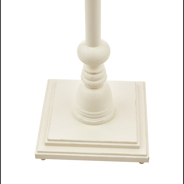 Lampada da Terra in Legno Laura Ashley Tate con Base Bianco Invecchiato