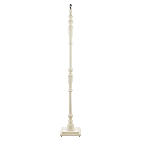 Lampada da Terra in Legno Laura Ashley Tate con Base Bianco Invecchiato