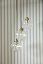 Laura Ashley Whitham Lampadario a Cluster con 3 Luci in Ottone Antico