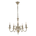 Laura Ashley Winchester Lampadario a 5 Luci Ottone Antico