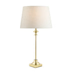 Lampada da tavolo a candeliere in vetro Laura Ashley Winston Ottone Antico