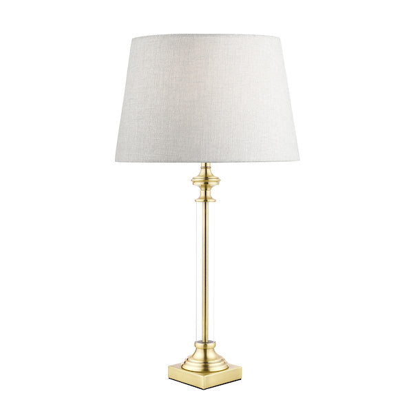 Lampada da tavolo a candeliere in vetro Laura Ashley Winston Ottone Antico