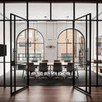 Lampada a sospensione in vetro nero Selan