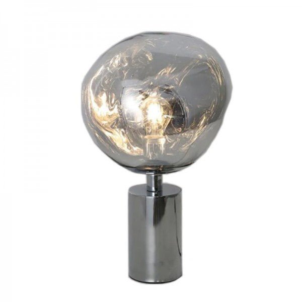Lampada da tavolo Lavalon – Metallo e plastica – Luce calda – Ø 15 cm e Ø 28 cm – Stile scultoreo per eleganza e comfort