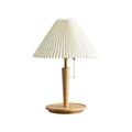 Lampada da tavolo Lea – Legno di noce e ottone – Luce calda – Design elegante – Ideale come lampada da comodino o da scrivania